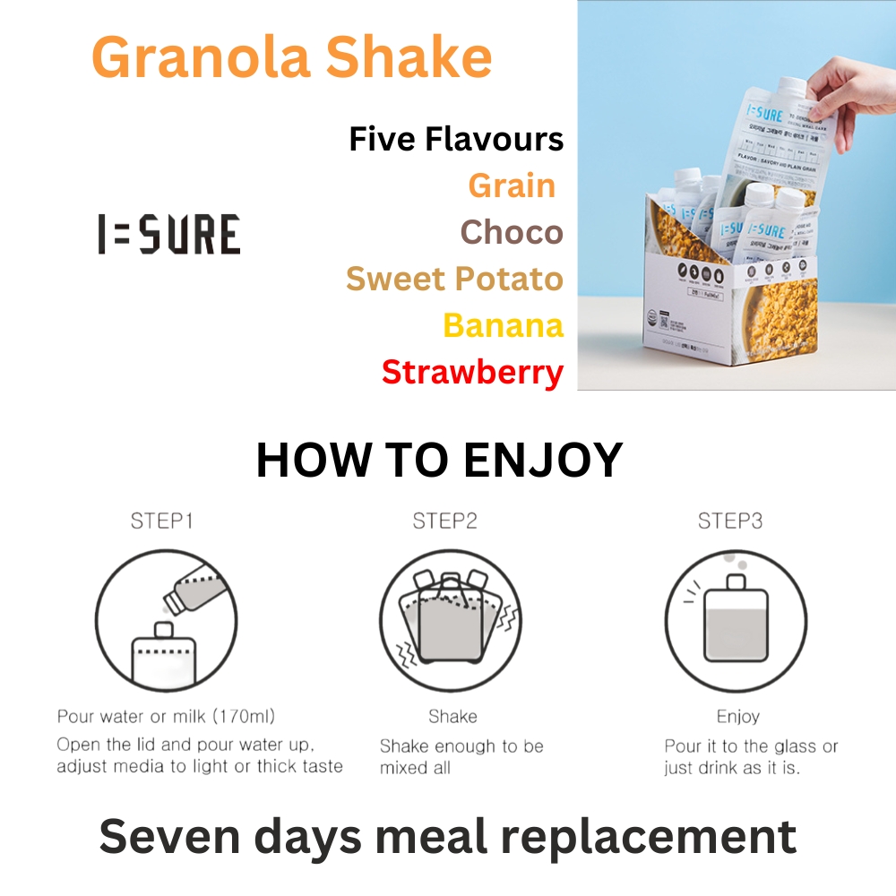 I=SURE Granola FullMix Shake - Grain (40g x 7)