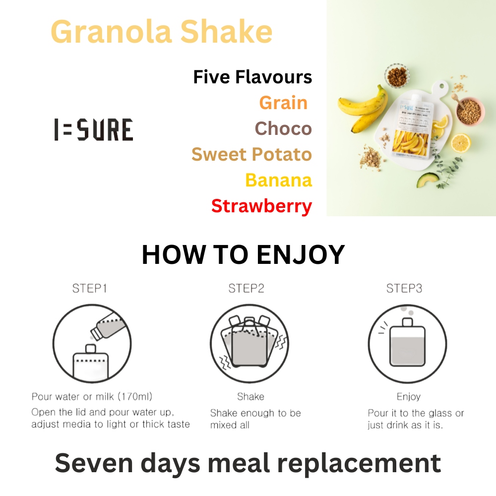 I=SURE Granola FullMix Shake - Banana (40g x 7)