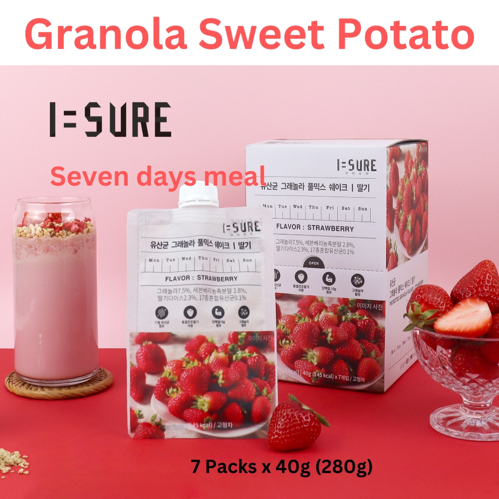 I=SURE Granola FullMix Shake - Strawberry (40g x 7)