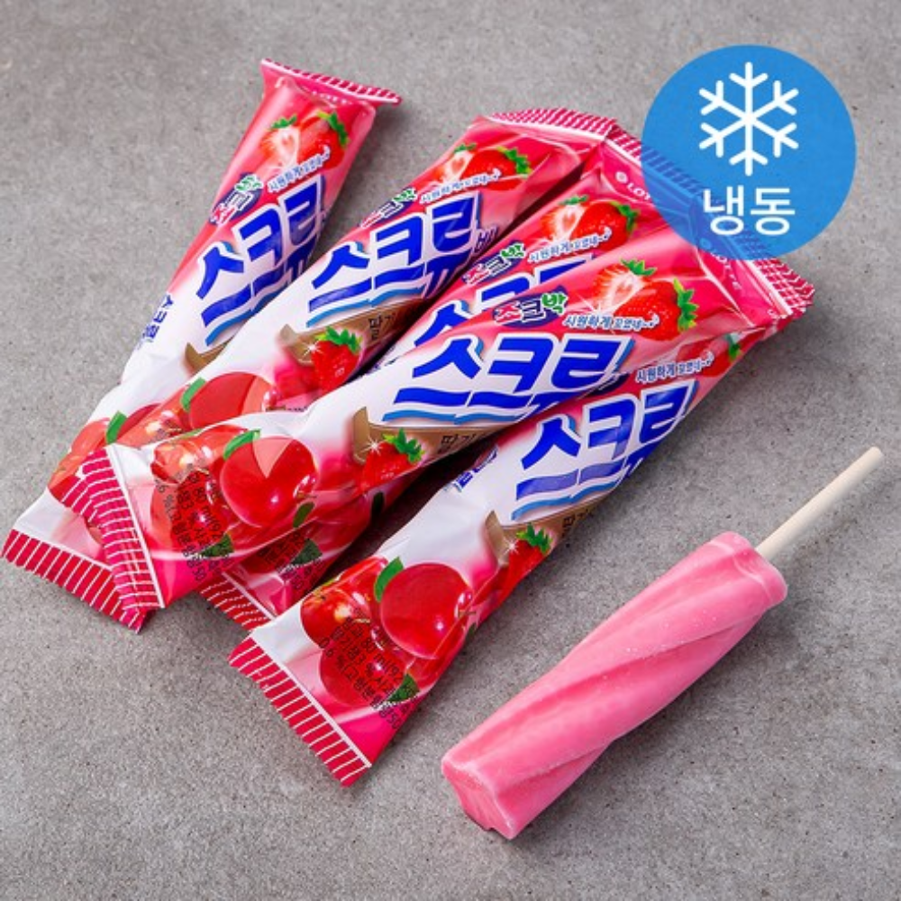 Ice Cream Screw Bar Strawberry&Apple [스크류바] 80mL*40