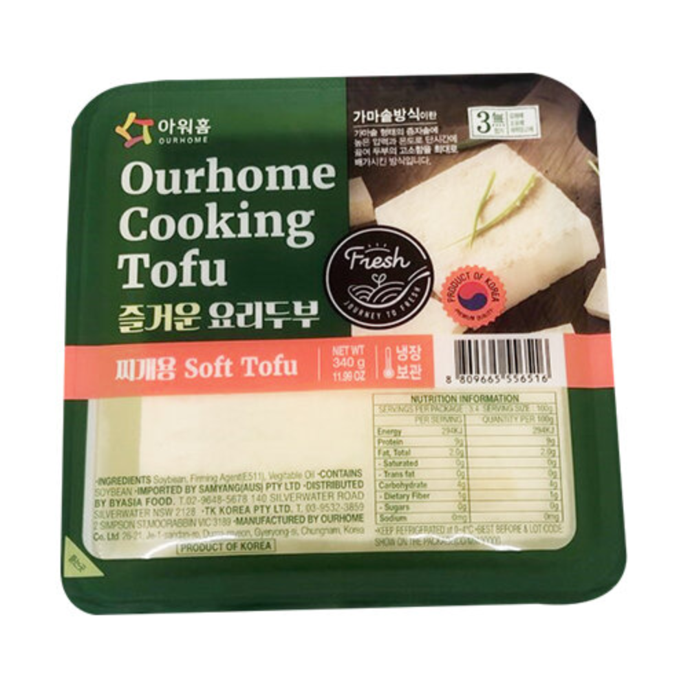 Ourhome Cooking Tofu Soft [찌개용] 340g*18