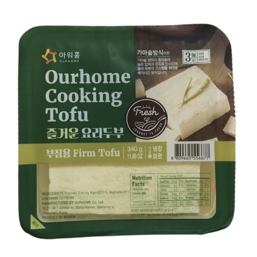 Ourhome Cooking Tofu Firm [부침용] 340g*18