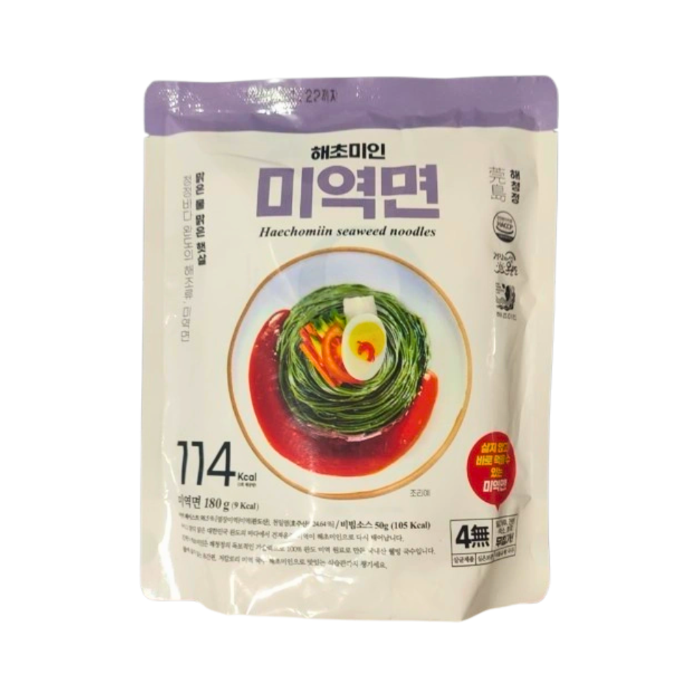 Haechomiin Seaweed Noodles with Sauce [미역면비빔소스] 230g*10