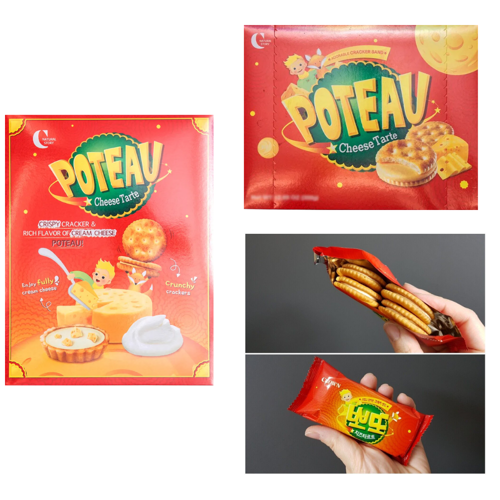 Crown Poteau Cheese Cookie [뽀또 치즈타르테] 322g*10