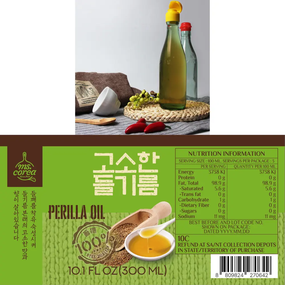 ms.corea Perilla Oil [미스코리아 들기름] 300mL*20