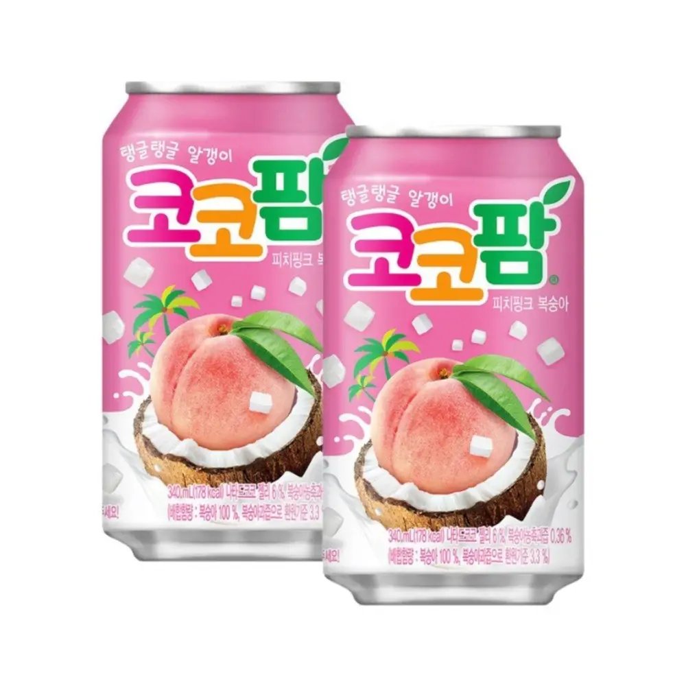 Haitai Coco Palm Peach [코코팜복숭아] 340mL*24