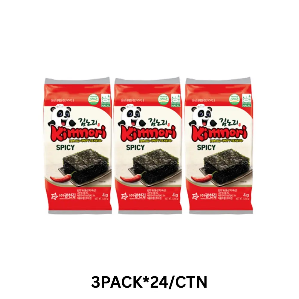 Kwangcheon Roasted Seaweed Spicy [김노리3봉도시락김] (4g*3)*24