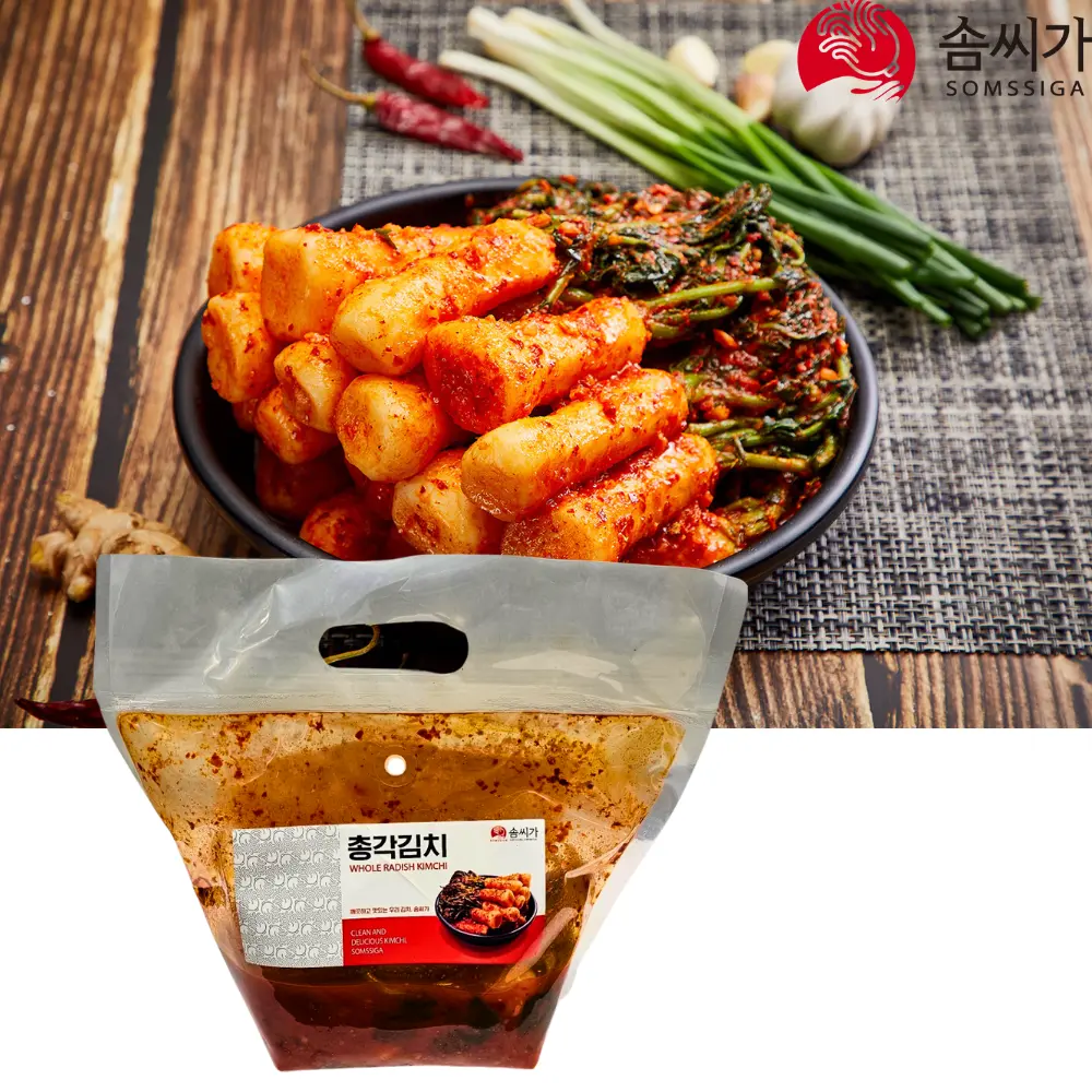 Somssiga Young Radish Kimchi [솜씨가 총각김치] 1Kg*3