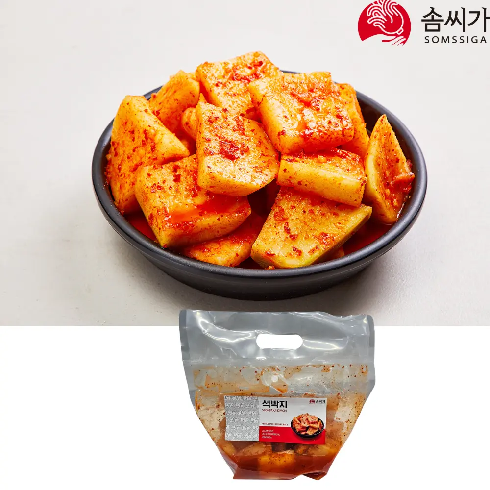 Somssiga Seokbakji Kimchi [솜씨가 석박지] 1Kg*6