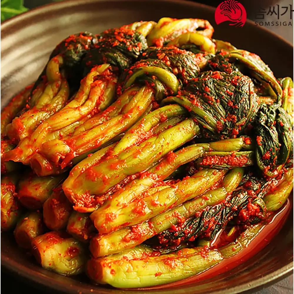 Somssiga Gatkimchi Mustard Leaf Kimchi [솜씨가 갓김치] 2Kg*3