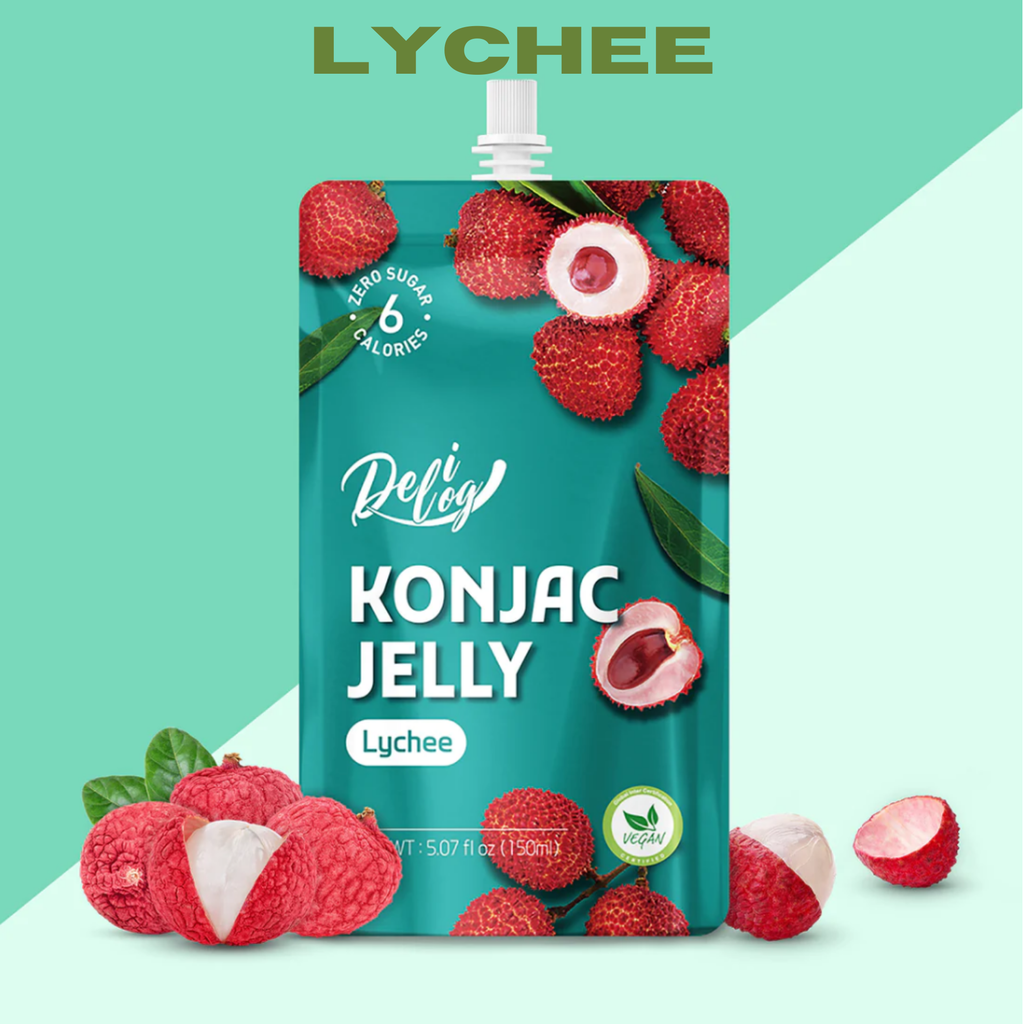 Delilog Konjac Jelly Lychee [곤약젤리 리치] (150mL*10)*5