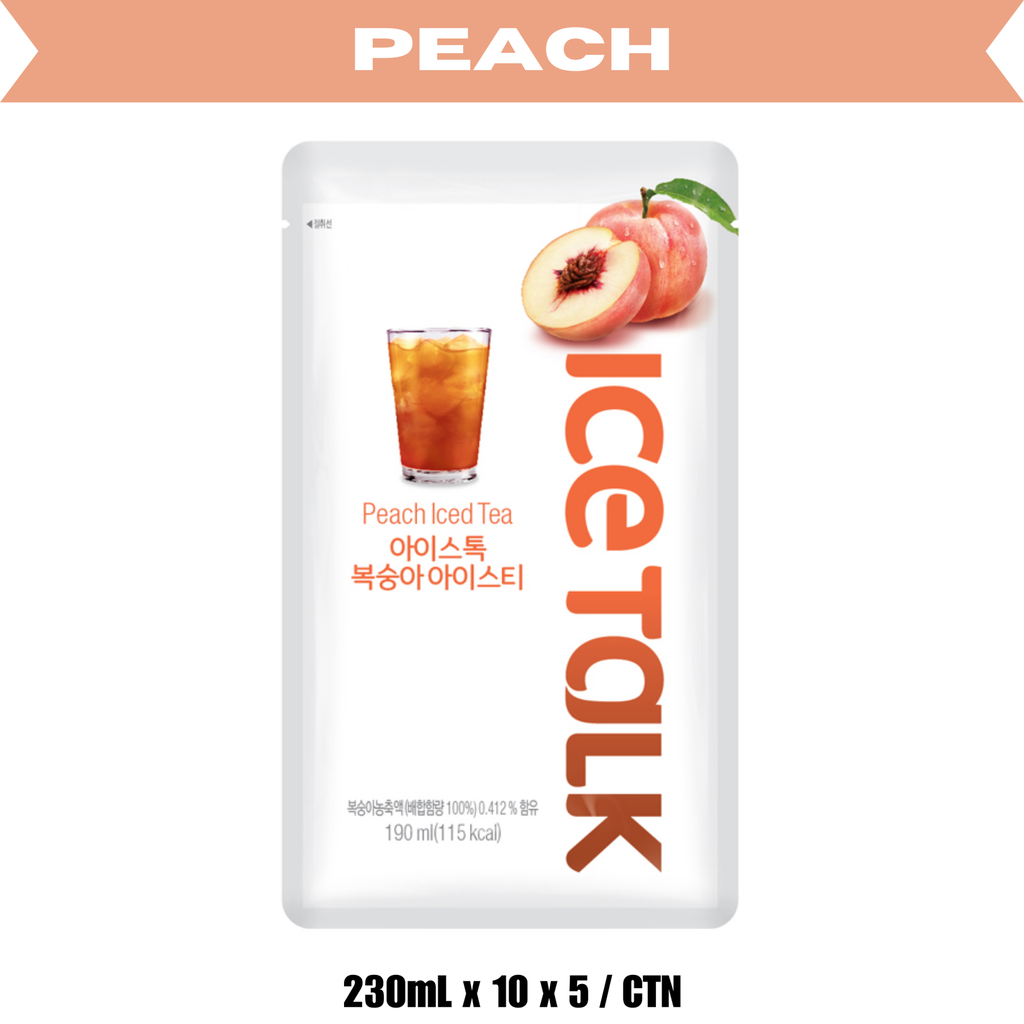 IceTalk Peach Ice Tea 230ML (10p/CASE, 5c/CTN)