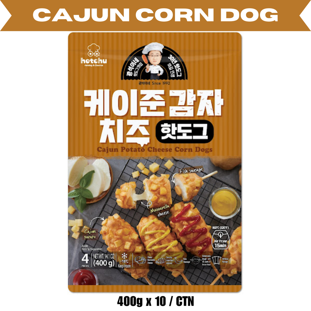 케이준 감자 치즈 핫도그 400g (10p/CTN)