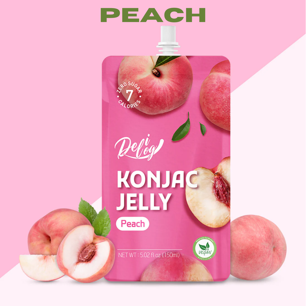 Delilog Konjac Jelly Peach 150mL*10ea (5b/ctn)