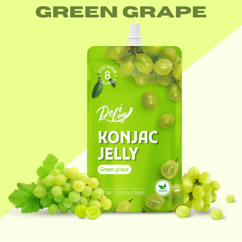 Delilog Konjac Jelly Green Grape 150mL*10ea (5b/ctn)