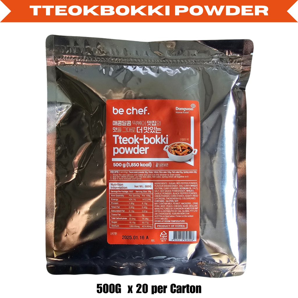 BeChef Tteokbokki Powder 500g (20pk/ctn)