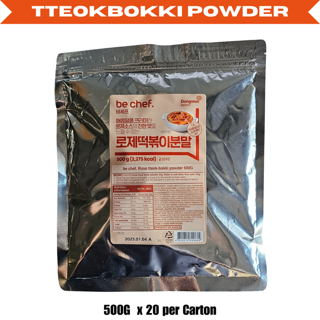 BeChef Rose Tteokbokki Powder 500g (20pk/ctn)