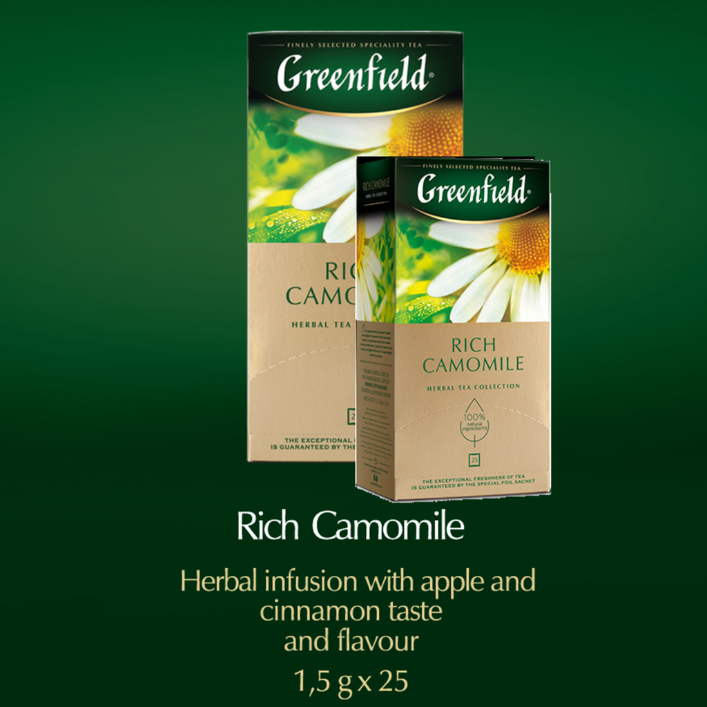 Green Field Rich Chamomile Tea 1.5g x 25T (10box/ctn)