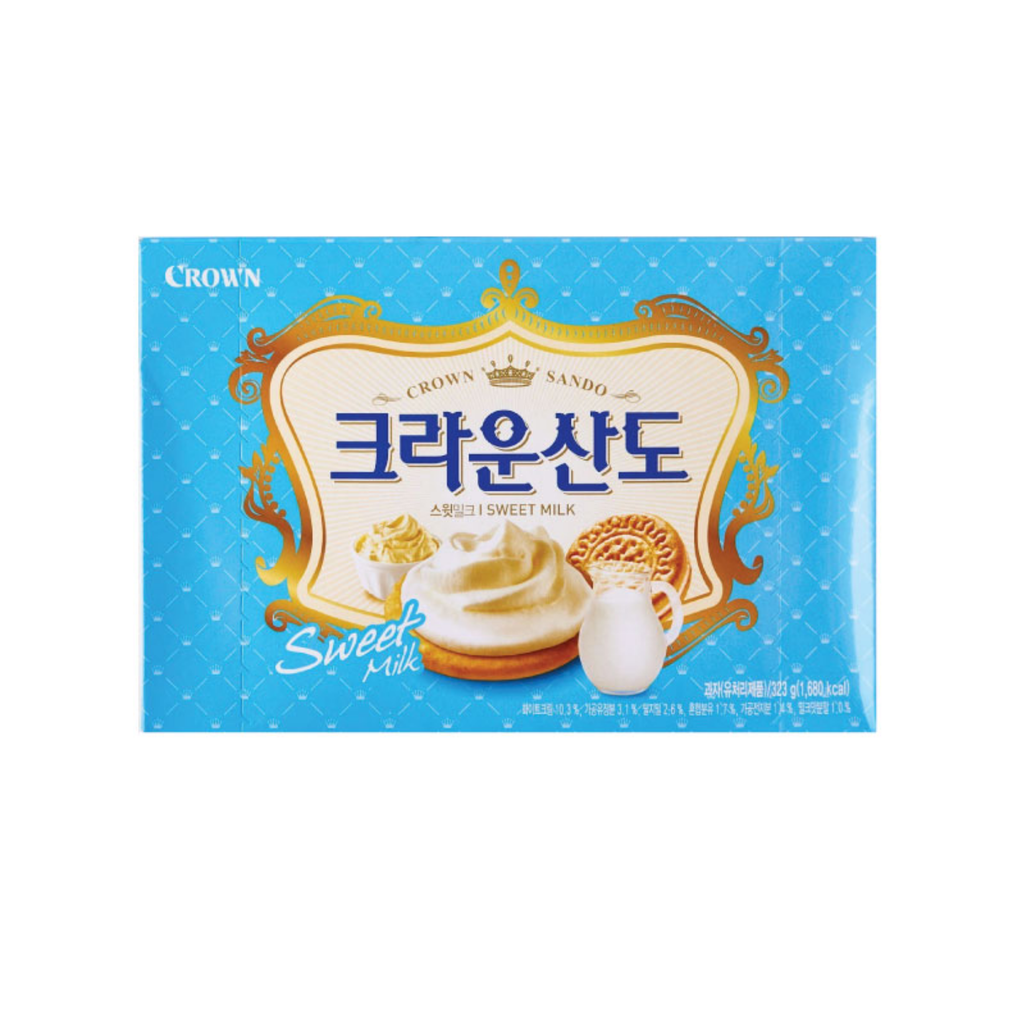 Crown Sando Cream Cookie 323g (8p/ctn)