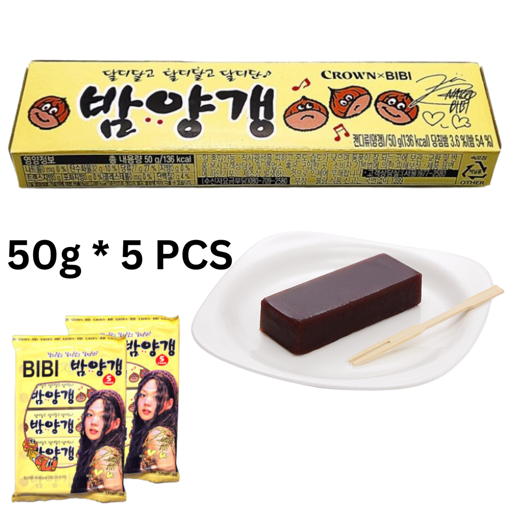 Crown BiBi Chesnut Yokan [비비밤양갱] 50g*5 (16pk/ctn)