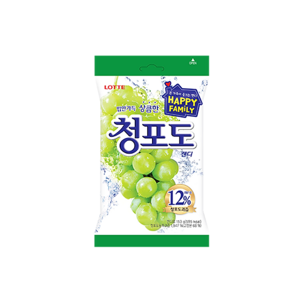 Lotte Candy Green Grape 153g (20pk/ctn)