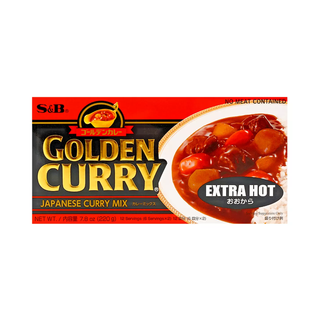 S&B Golden Curry Extra Hot 220g (10pk/case)