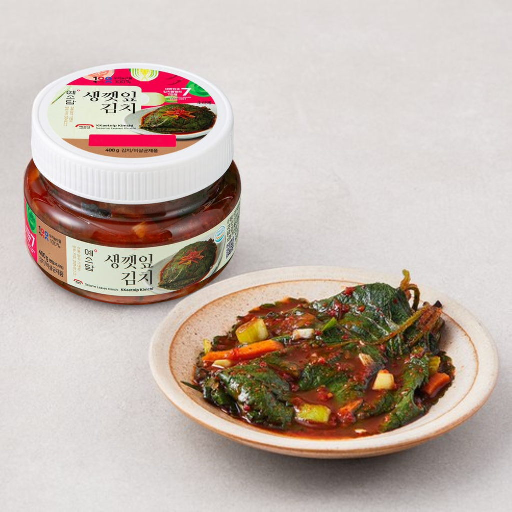 Yesodam Sesame Leaves Kimchi PET [생깻잎김치] 400g (12pk/ctn)