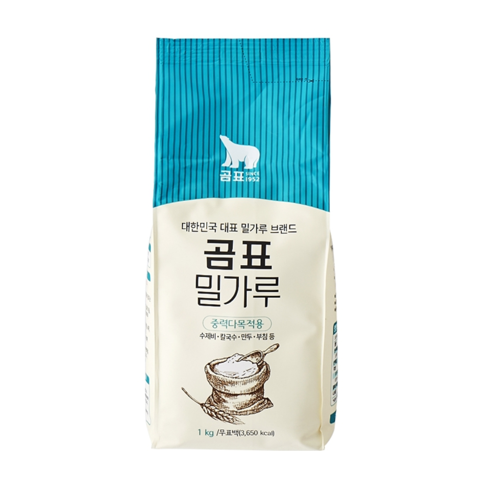 Gompyo All Purpose Plain Wheat Flour [중력밀가루] 1kg*10