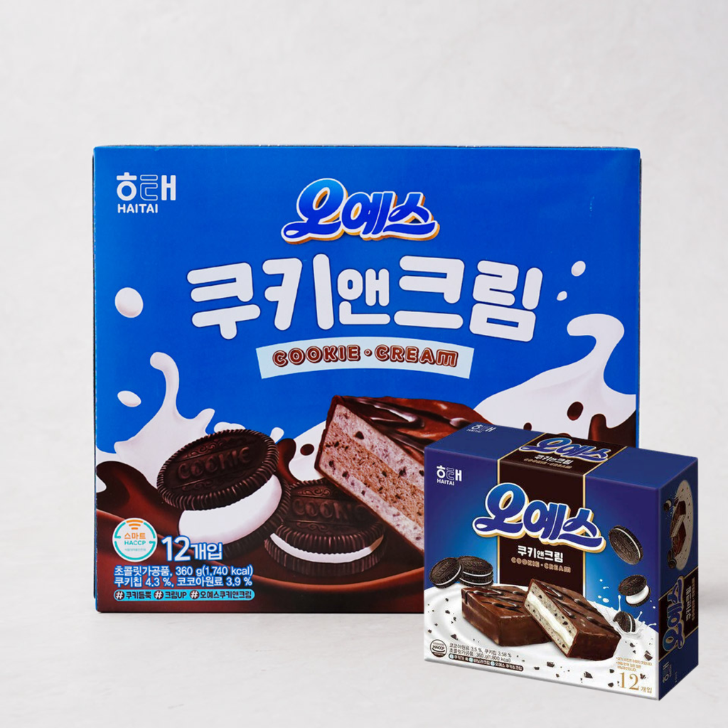 Haitai OhYes Cookie & Cream Cake 360g*10