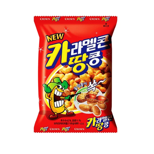 Crown Caramel & Peanut Snack [카땅]150g*12