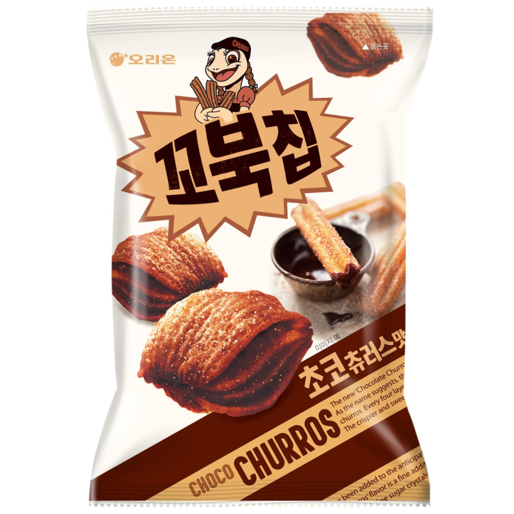 Orion Turtle Chip Choco Churros [꼬북칩초코츄러스] 120g*14