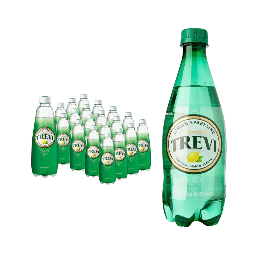 Lotte Trevi Sparkling Water Lemon 500mL*20