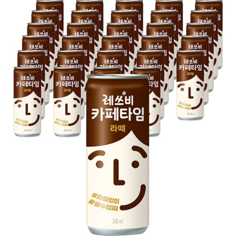 Lotte Let's Be Cafe Time Latte [카페타임] 240mL*30