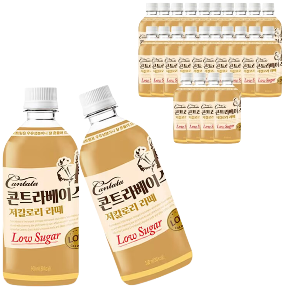 Lotte Cantata Low Sugar Latte 500mL*24