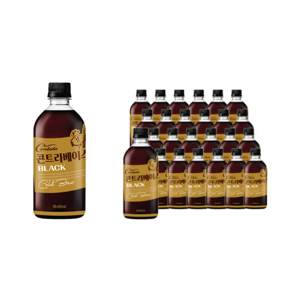 Lotte Cantata Black Cold Brew 500mL*24