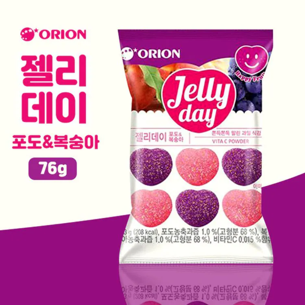 Orion Jelly Day Grape-Peach [젤리데이] 63g*40