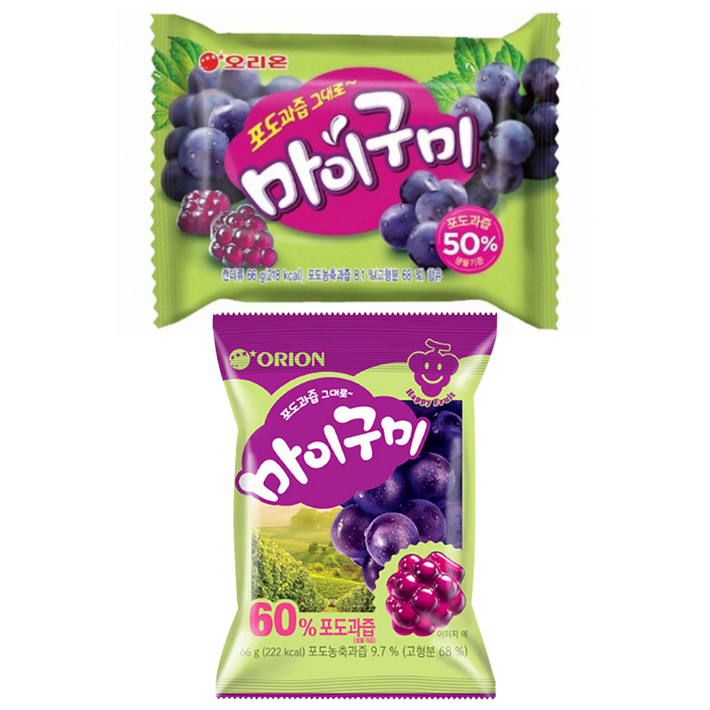 Orion My Gummy Jelly Grape [마이구미포도] 66g*40