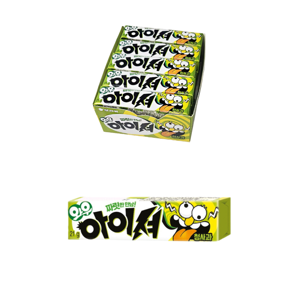 Orion Wow Gum Sour Green-Apple [와우아이셔] (21g*15)*5