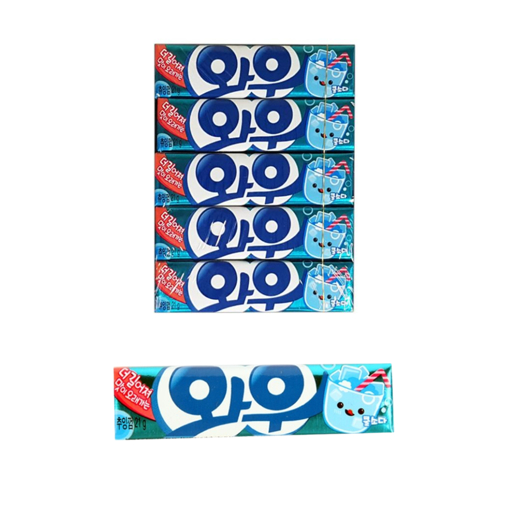 Orion Wow Gum Cool Soda [와우쿨소다] (21g*15)*5