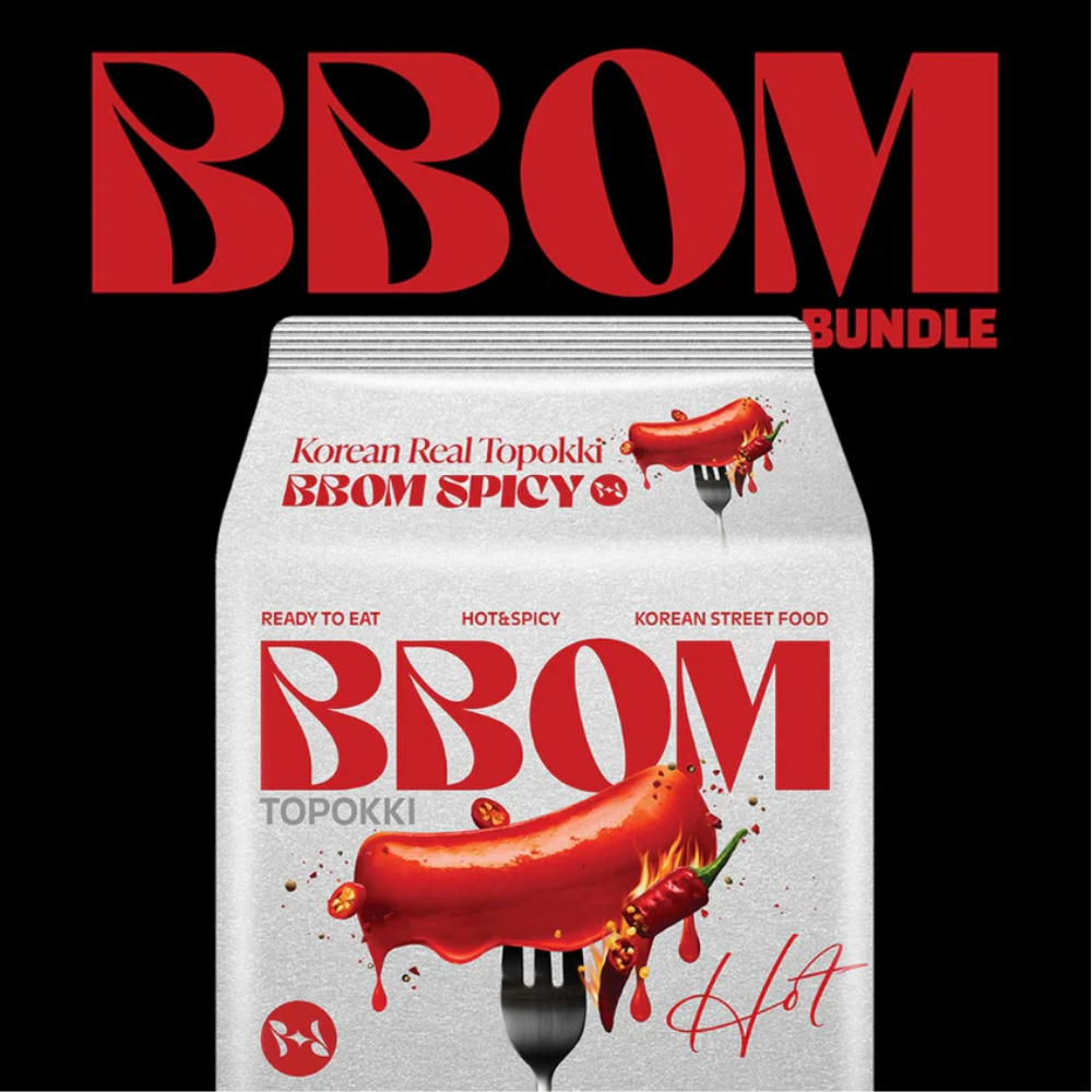 BBOM Topokki Pouch Spicy&Sweet [뽐떡볶이오리지날]140g*4ea*8