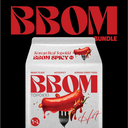 BBOM Topokki Pouch Spicy [뽐떡볶이스파이시]140g*4ea*8