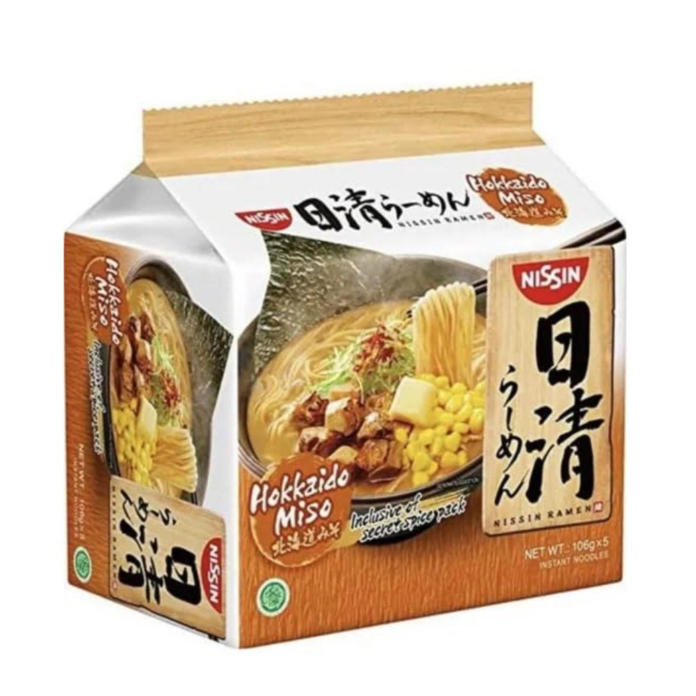 Nissin Ramen Hokkaido Miso (106g*5pk)*6