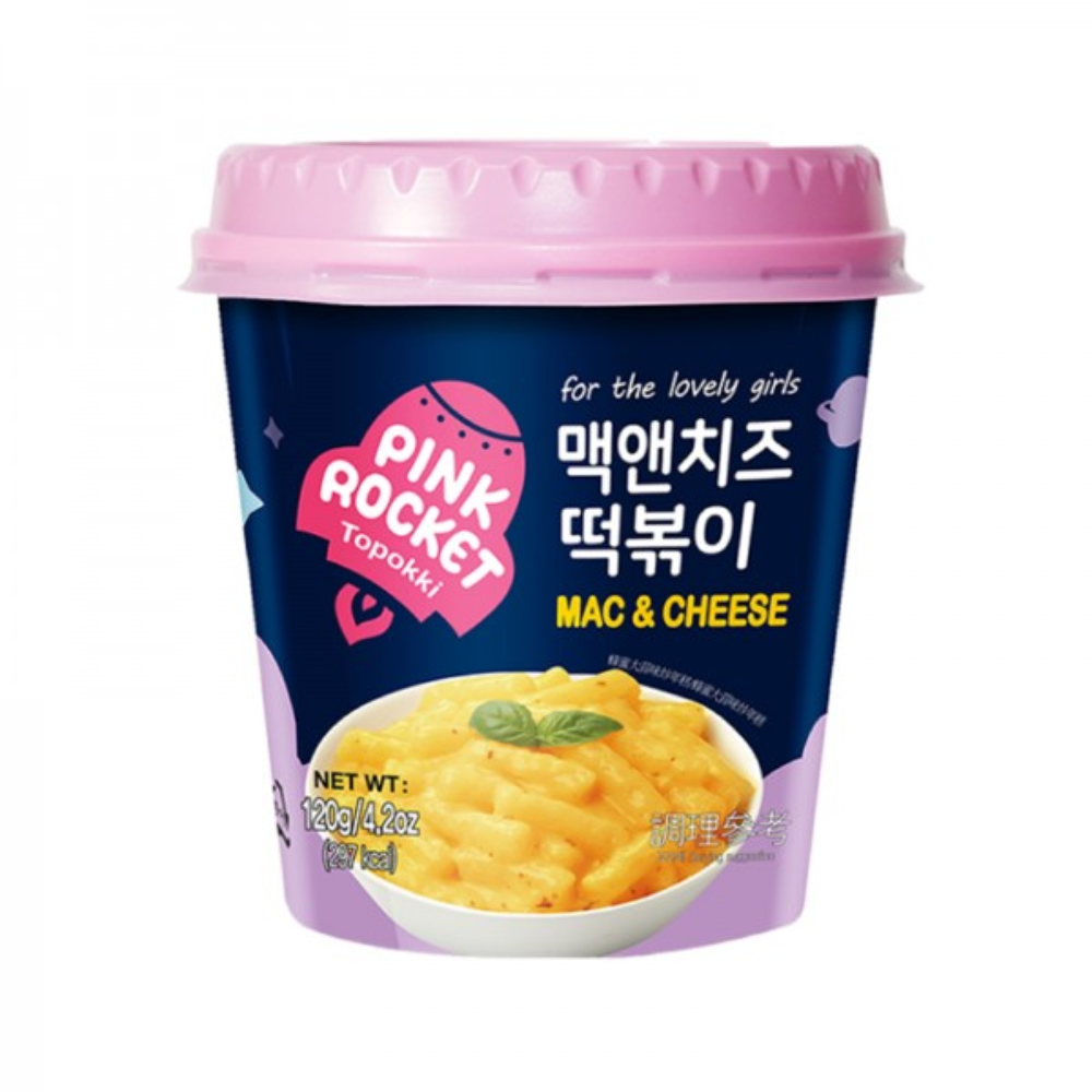 Pink-Rocket Tteobokki Cup Mac&Cheese [핑크로켓맥앤치즈] 120g*30