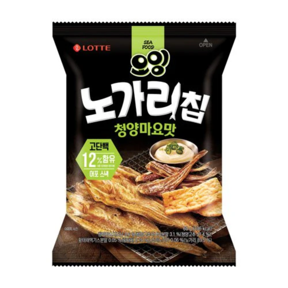 Lotte Oing Nogari Chip [노가리칩청양마요] 120g*12