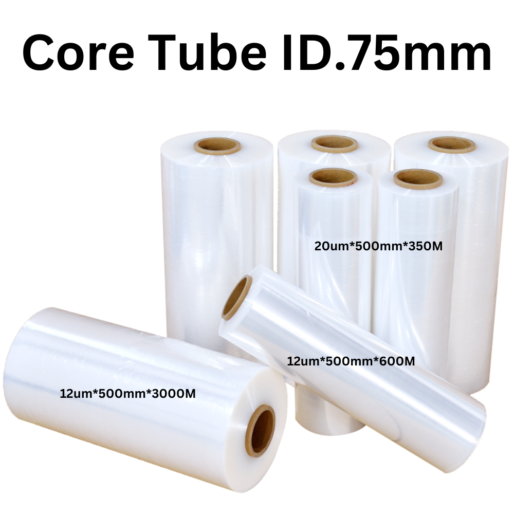 Stretch Film Roll 20um*500mm*350M*4 [LLDPE-Core 75mm]