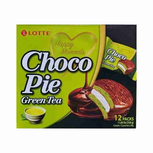 [LTT013] Lotte Choco Pie Green Tea [초코파이 녹차맛] 336g*8