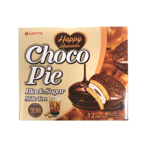 [LTT016] Lotte Choco Pie Black Sugar Milk Tea [초코파이 흑당밀크티] 336g*8