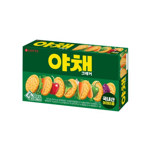[LTT021] Lotte Vegetable Cracker Bulk Pack [야채크래커 벌크] 249g*12