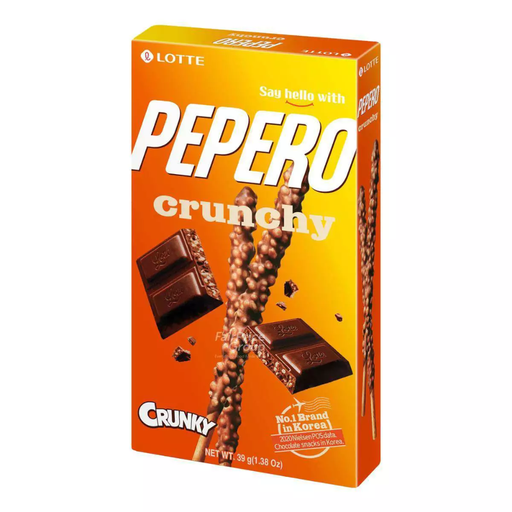 [LTT040] Lotte Pepero Crunchy [빼빼로 크런키] 39g*40
