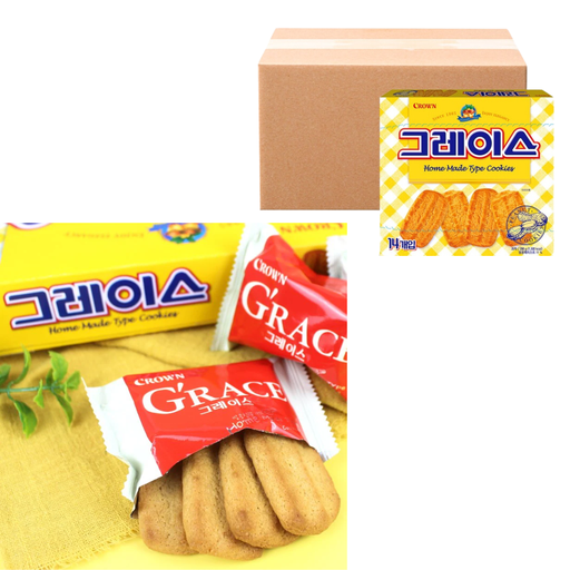 [CRW060] Crown Grace Peanut Cookies [그레이스] 298g*10